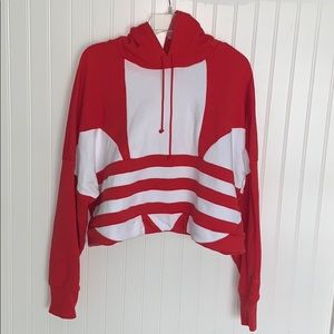 Adidas crop hoodie
